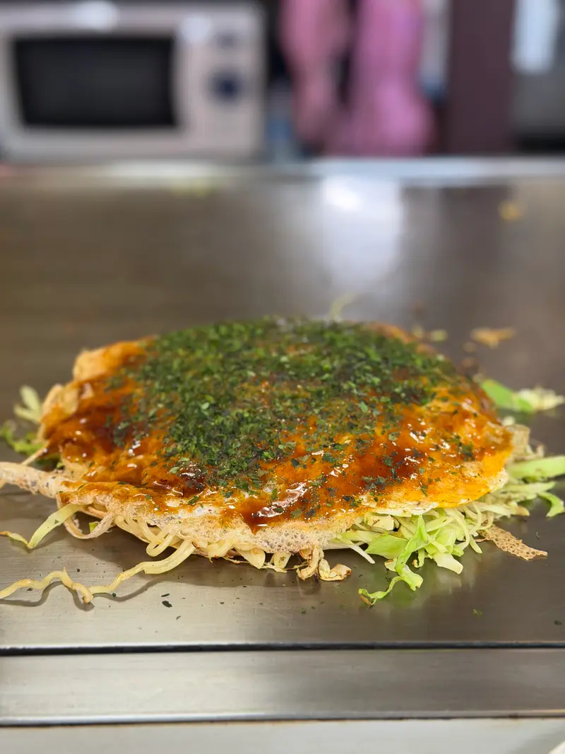 お好み焼き 斜め