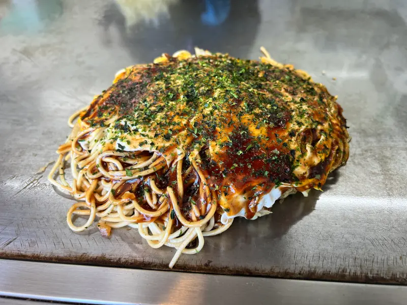 お好み焼き 斜め