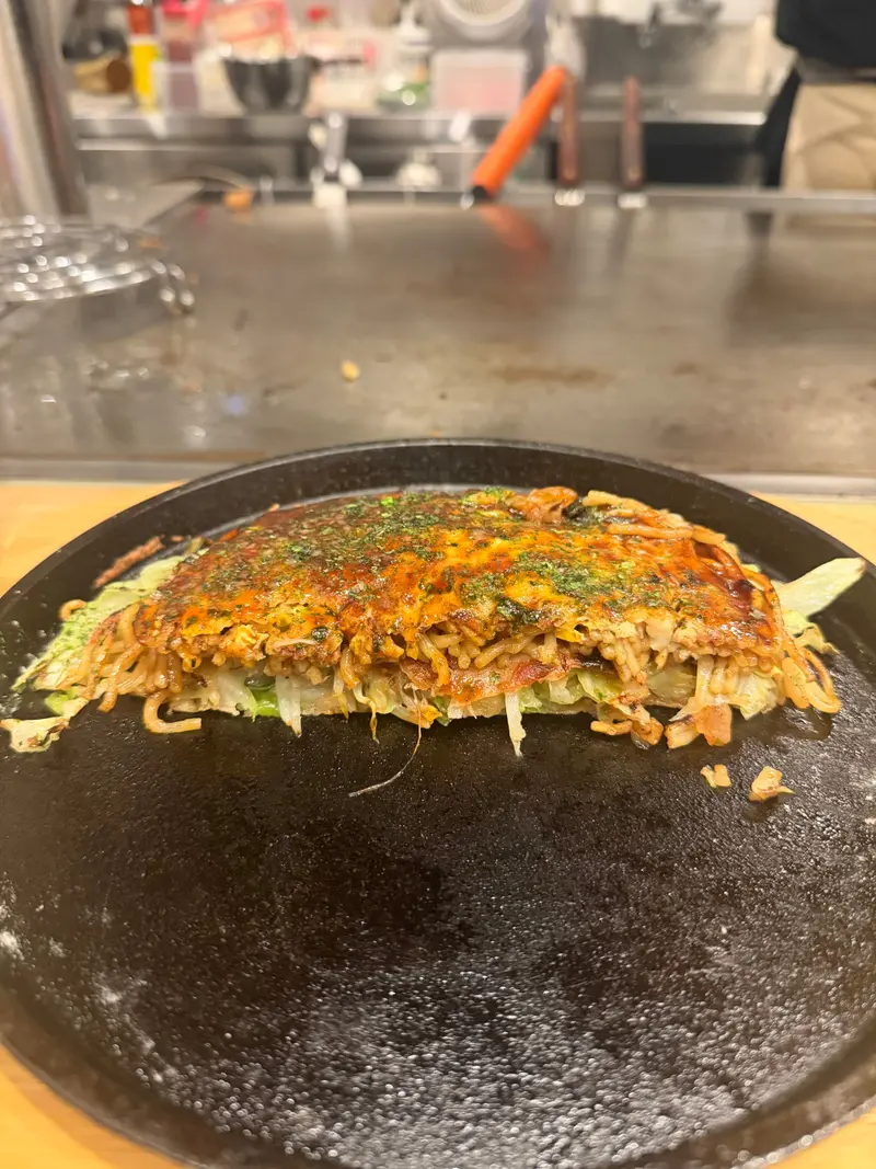 お好み焼き 断面