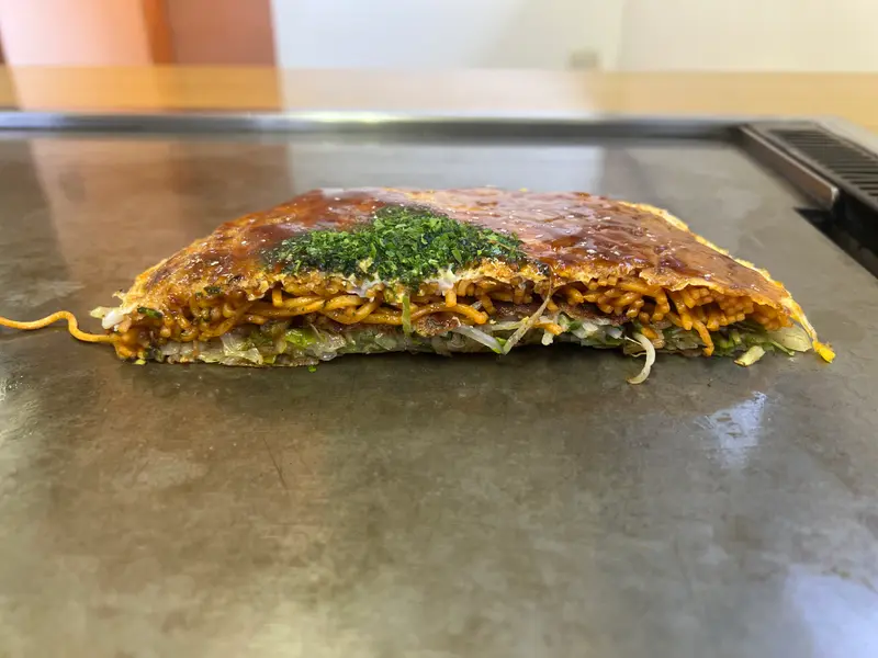 お好み焼き 断面