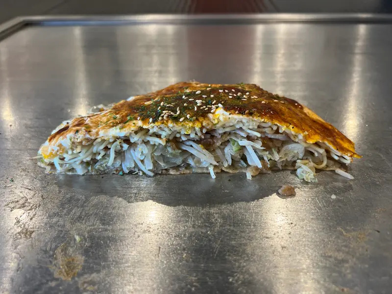 お好み焼き 断面