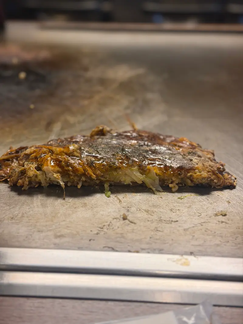 お好み焼き 断面
