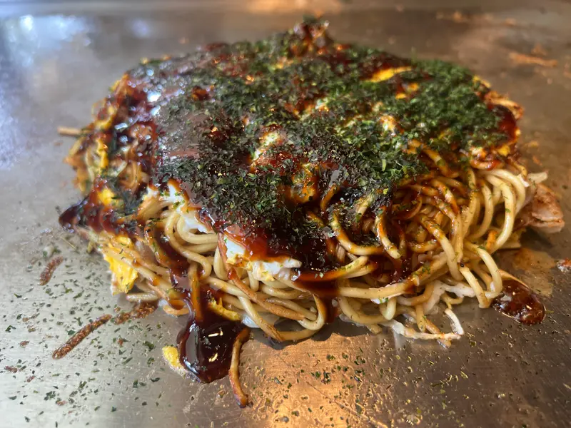 お好み焼き 斜め