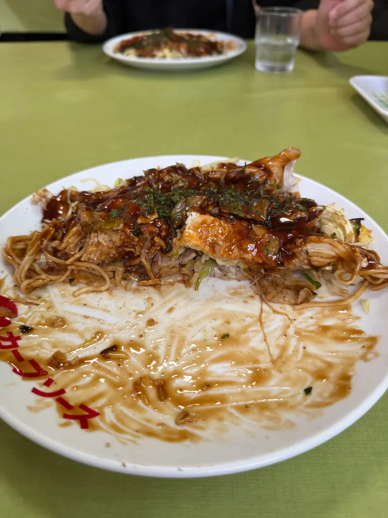 お好み焼き 断面