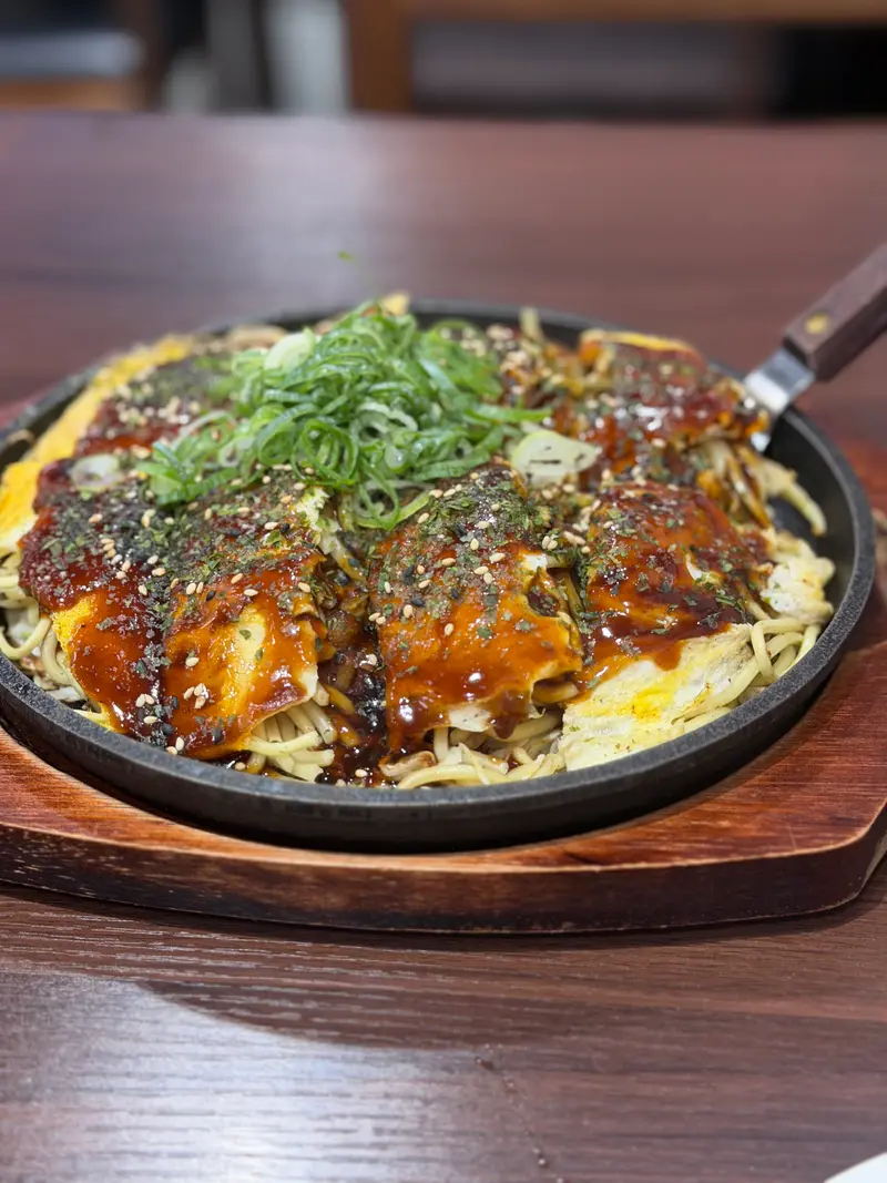 お好み焼き 斜め