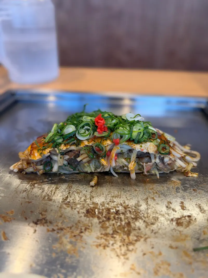 お好み焼き 断面