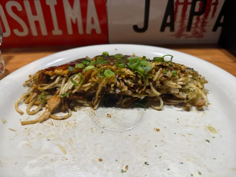 お好み焼き 断面