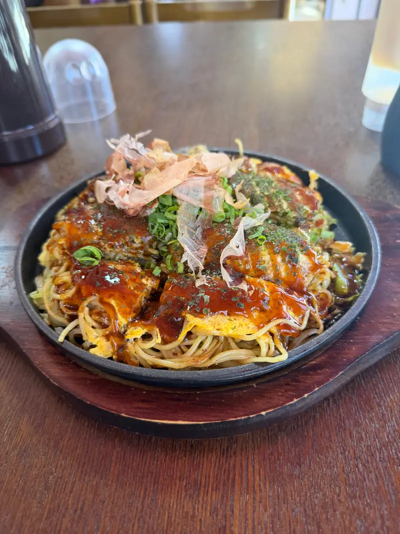 お好み焼き 斜め