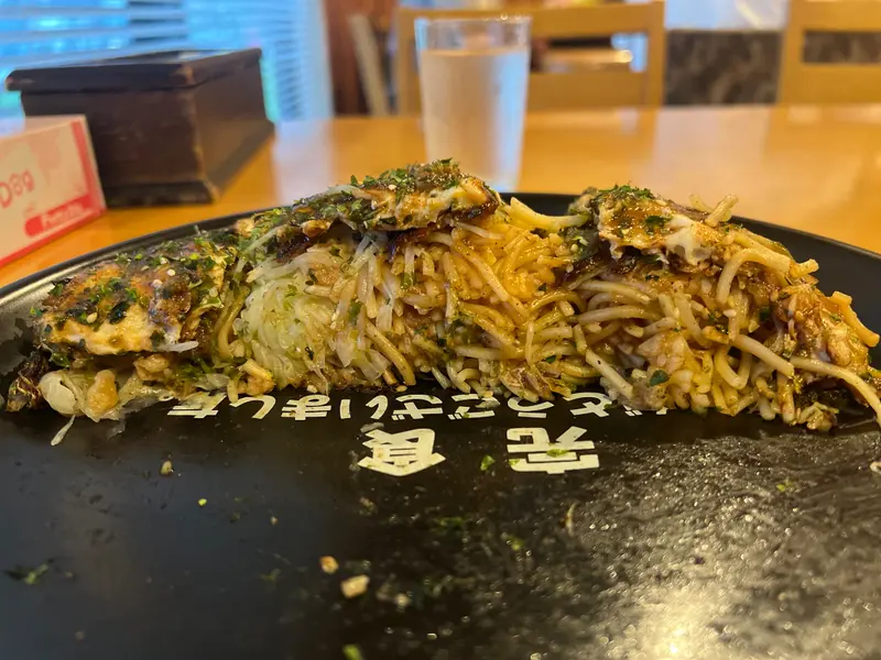お好み焼き 断面