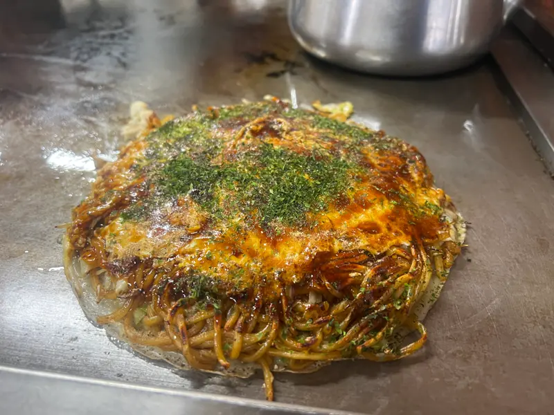 お好み焼き 斜め