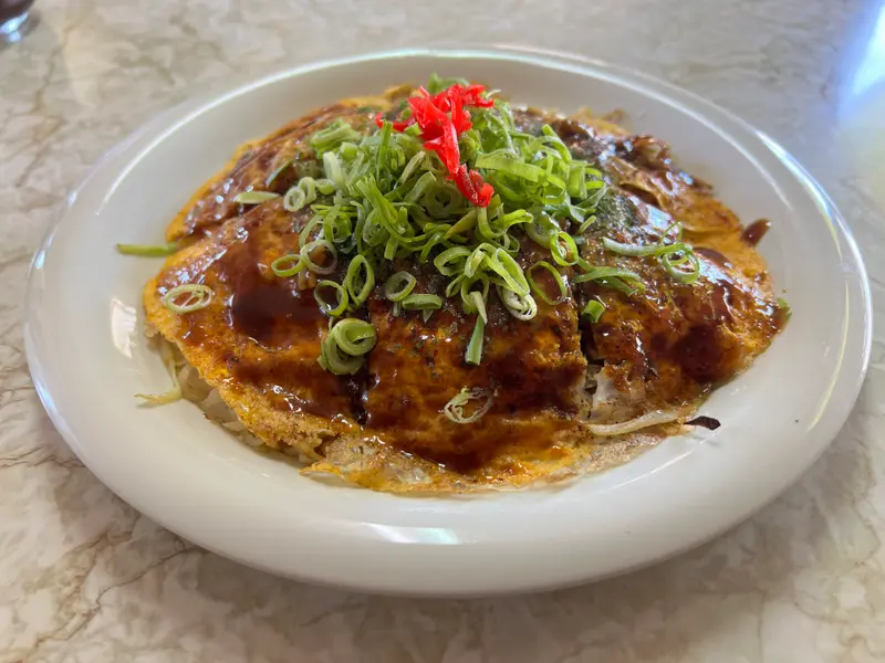 お好み焼き 斜め