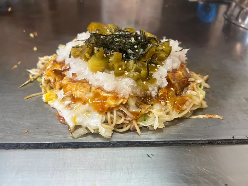 お好み焼き 斜め