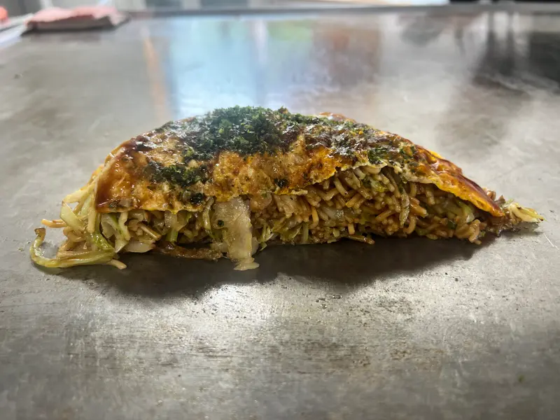 お好み焼き 断面