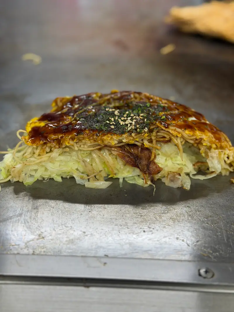 お好み焼き 断面