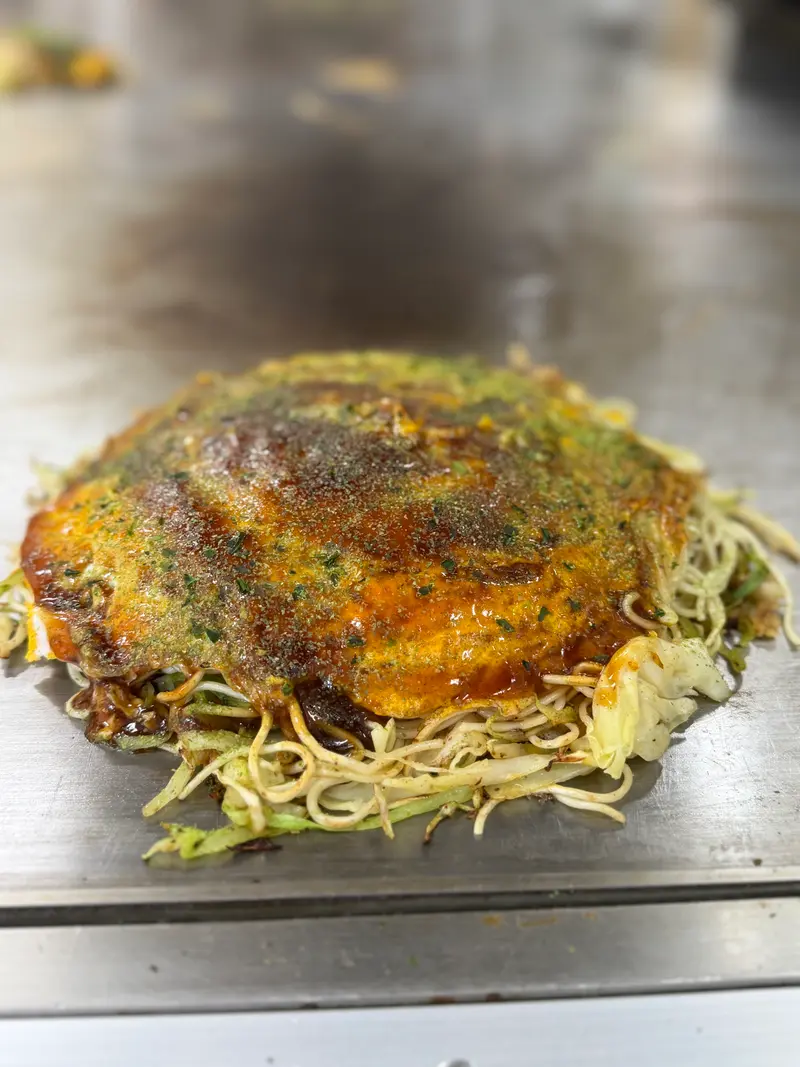 お好み焼き 斜め