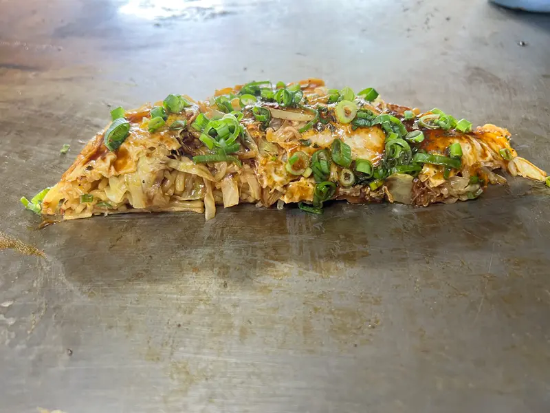 お好み焼き 断面