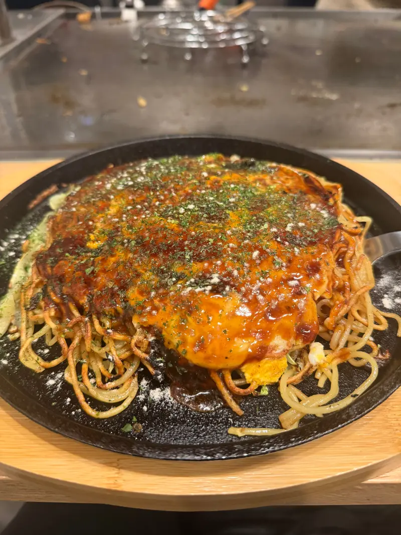 お好み焼き 斜め