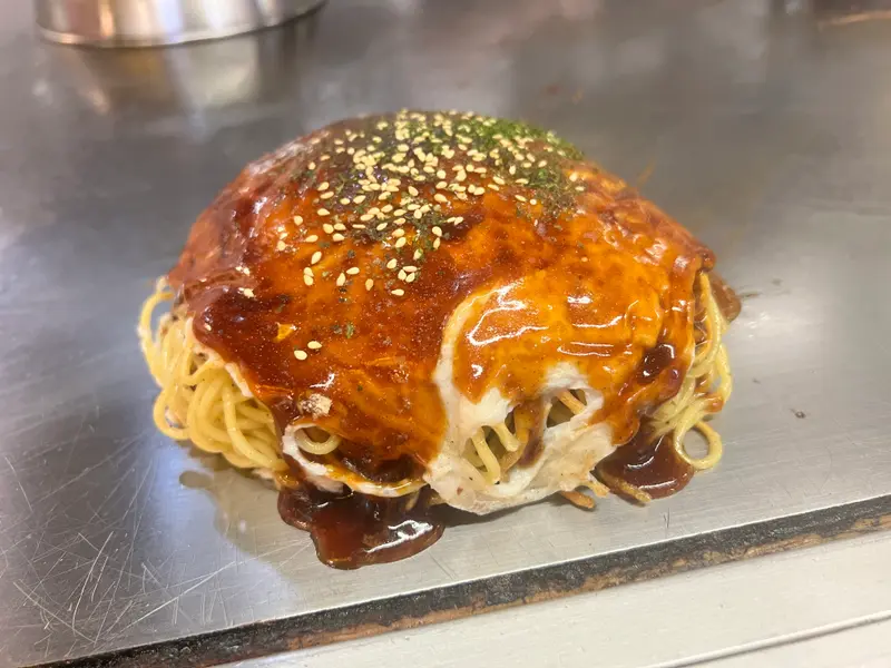 お好み焼き 斜め