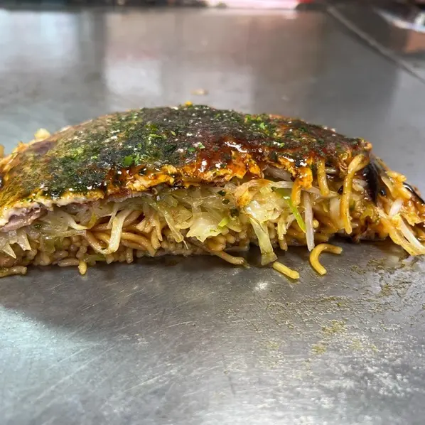 お好み焼き 断面