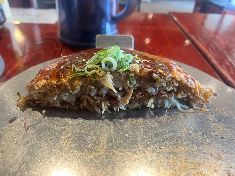 お好み焼き 断面