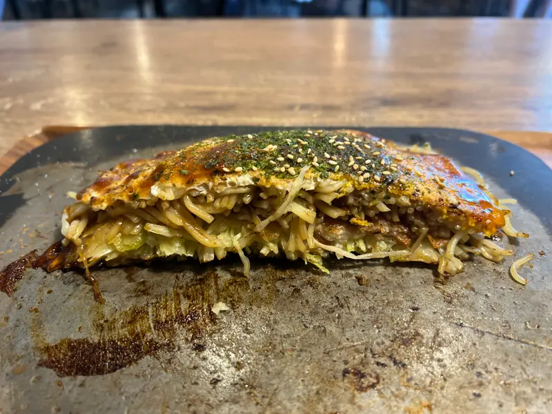 お好み焼き 断面