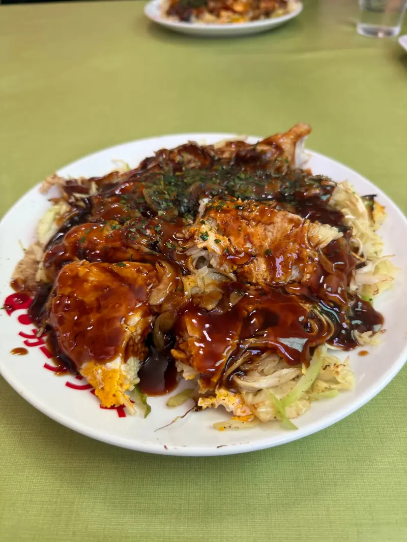 お好み焼き 斜め