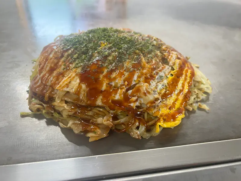 お好み焼き 斜め