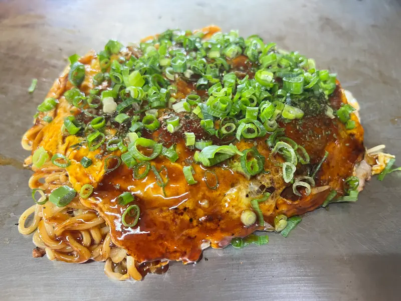 お好み焼き 斜め