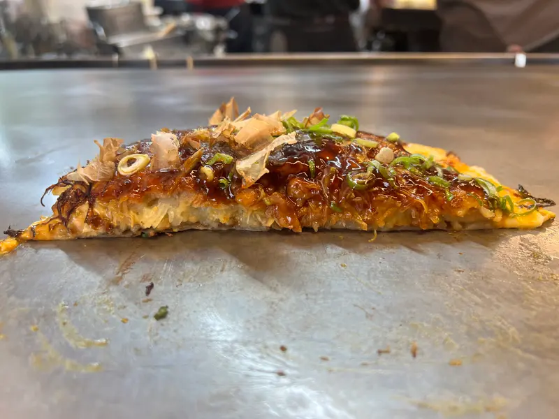 お好み焼き 断面
