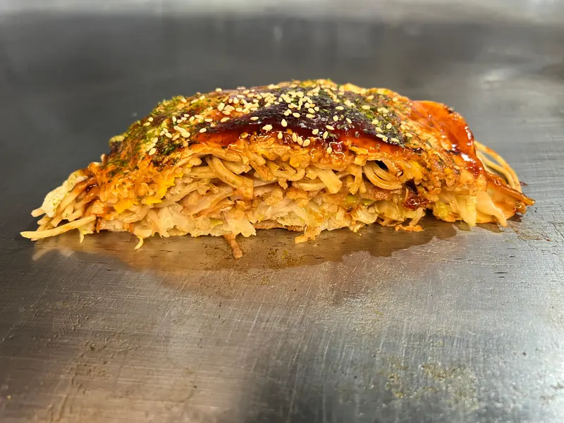 お好み焼き 断面