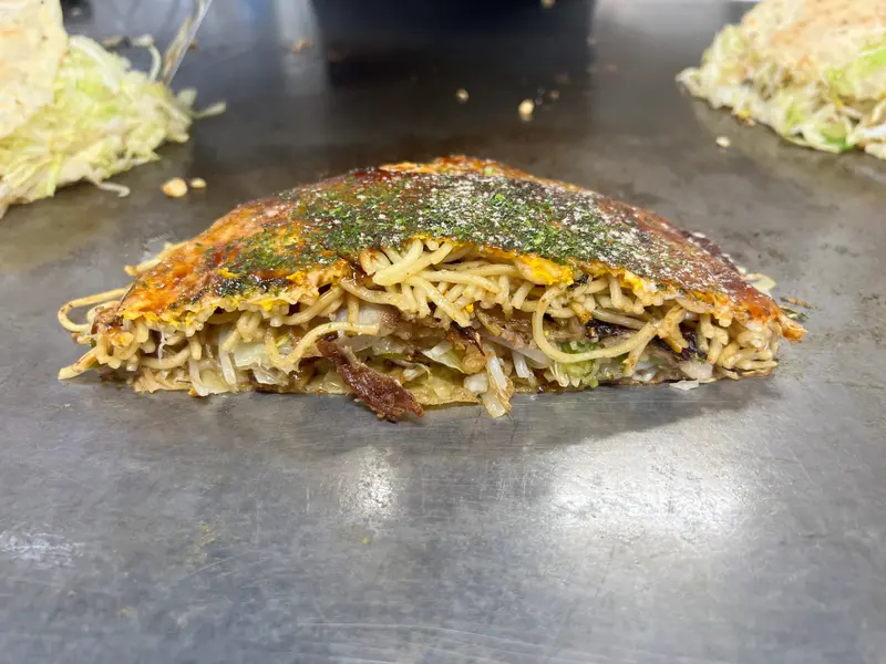 お好み焼き 断面