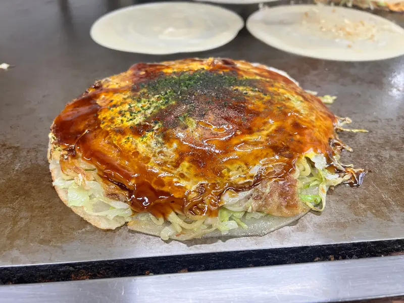 お好み焼き 斜め