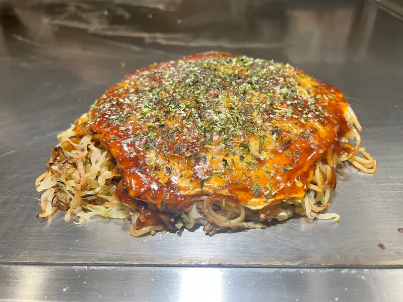 お好み焼き 斜め