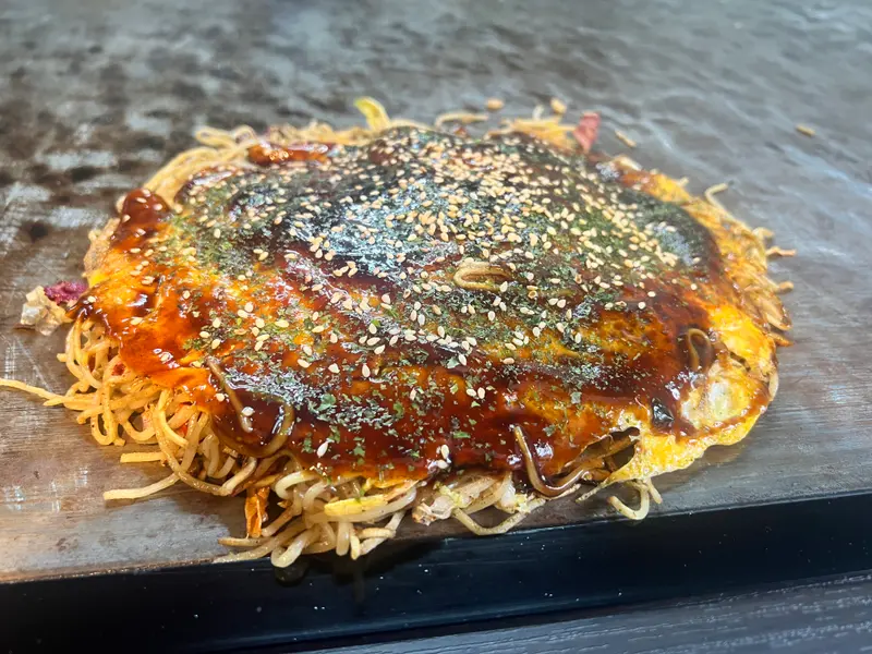 お好み焼き 斜め