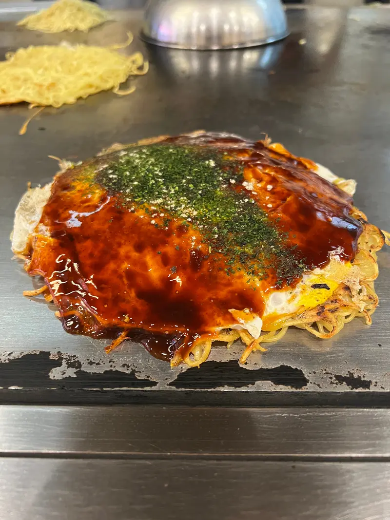 お好み焼き 斜め