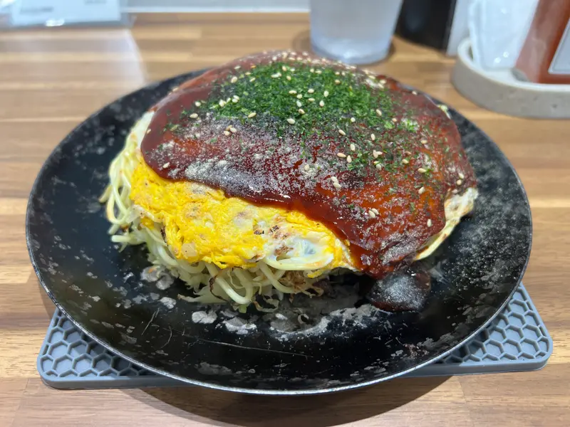 お好み焼き 斜め