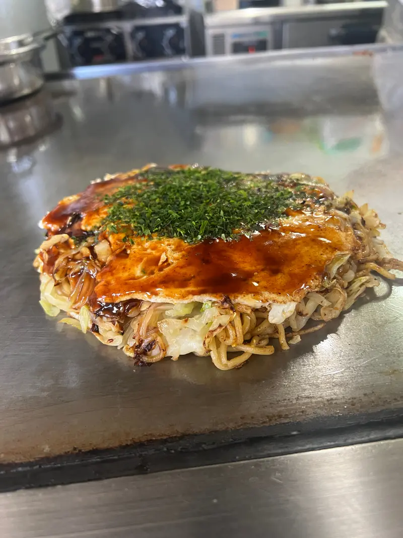 お好み焼き 斜め