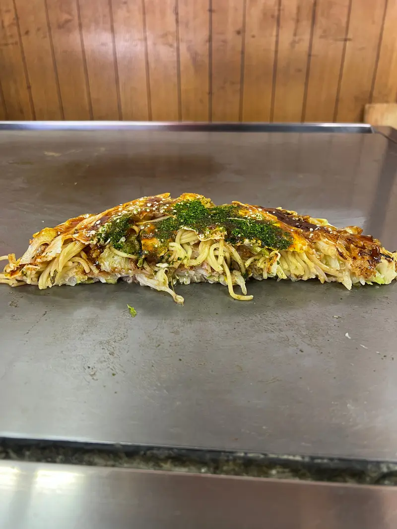 お好み焼き 断面