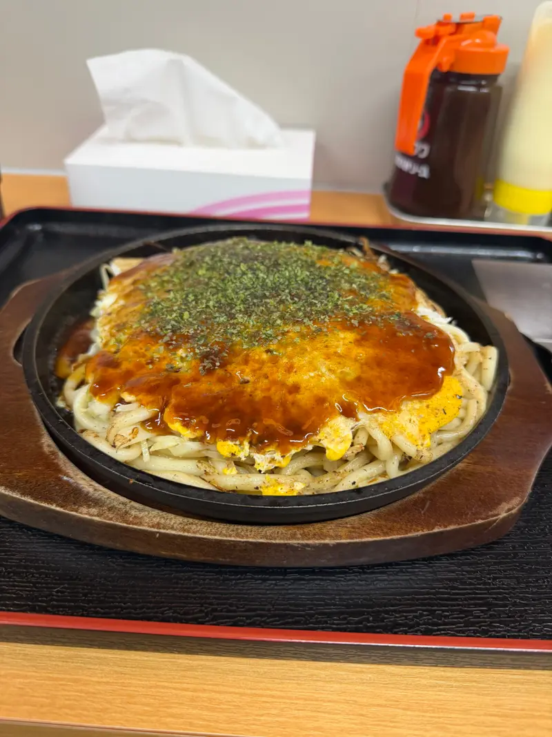 お好み焼き 斜め