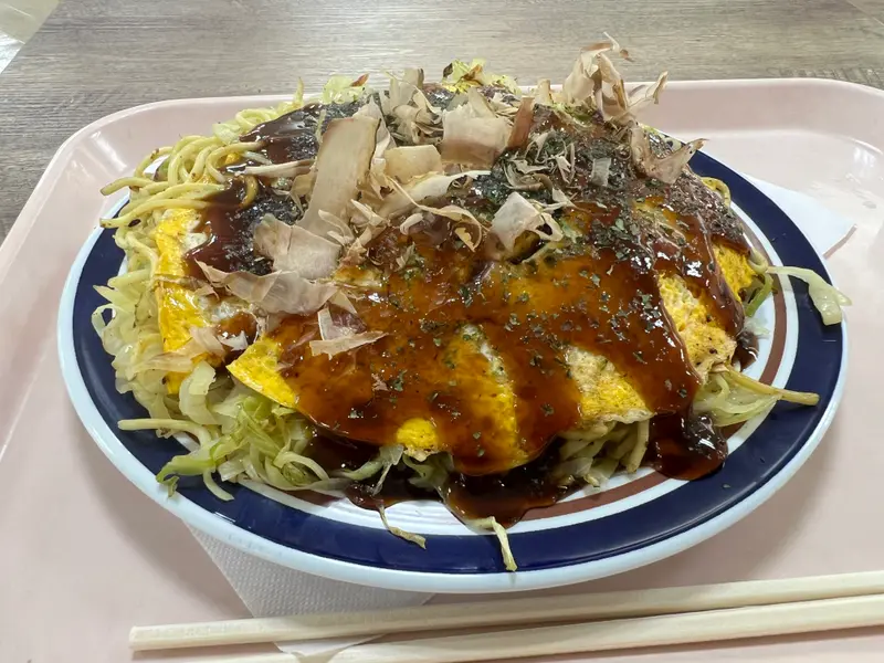 お好み焼き 斜め