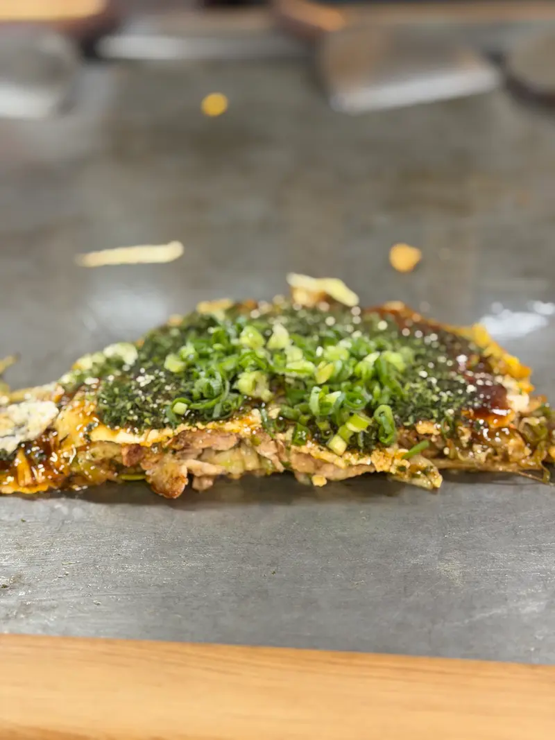 お好み焼き 断面