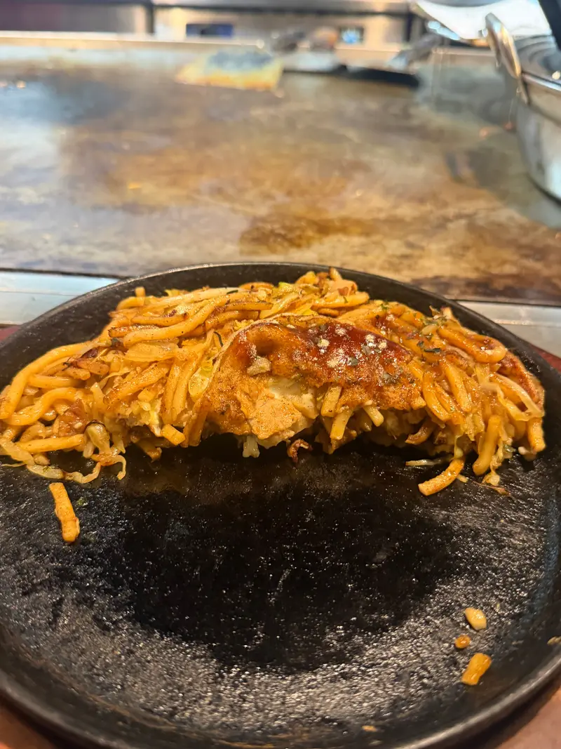 お好み焼き 断面