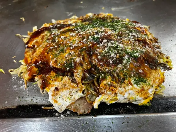 お好み焼き 斜め