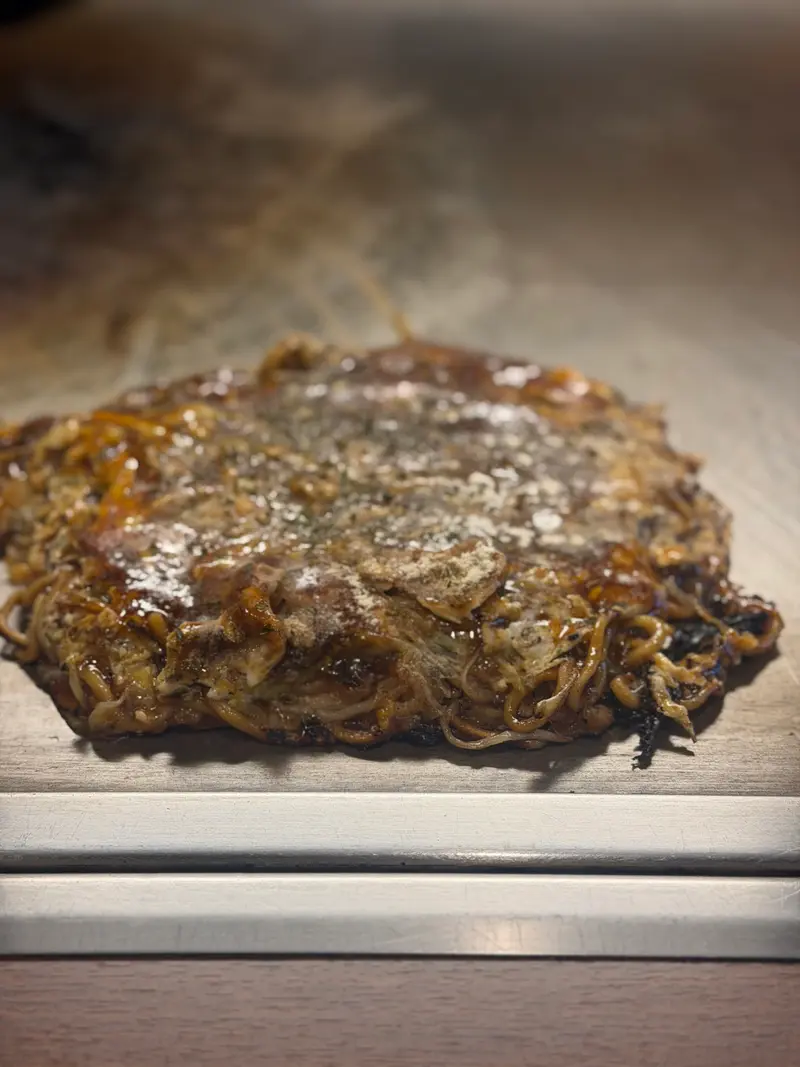お好み焼き 斜め