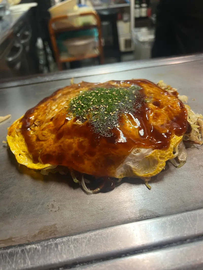 お好み焼き 斜め