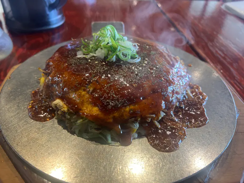 お好み焼き 斜め