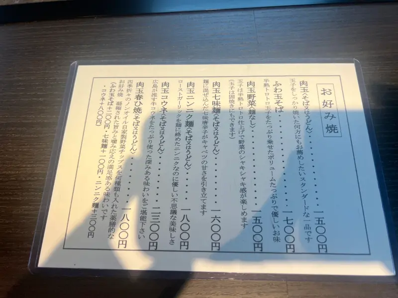 メニュー1