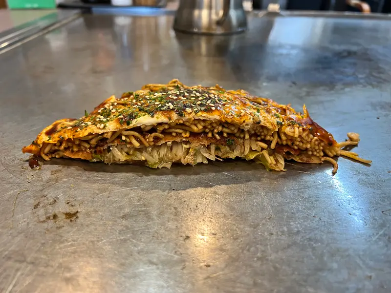 お好み焼き 断面