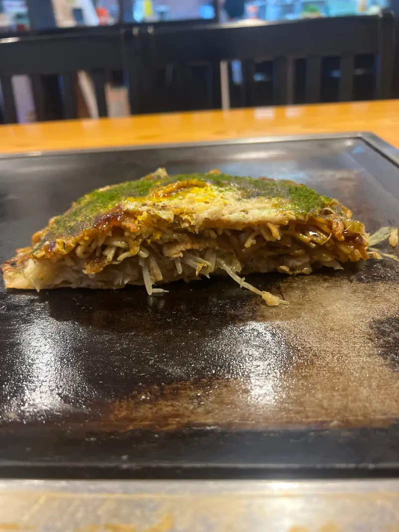 お好み焼き 断面