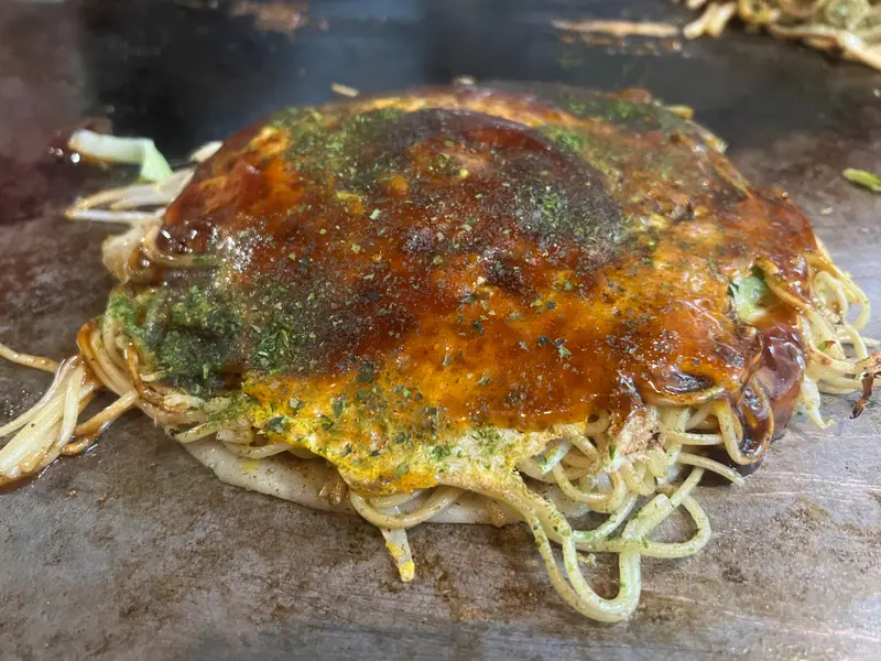 お好み焼き 斜め